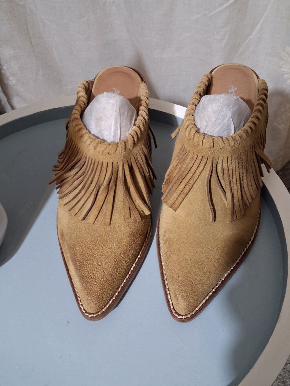 Antelope Fringe Mules "Dabney" - Picture 3 of 10